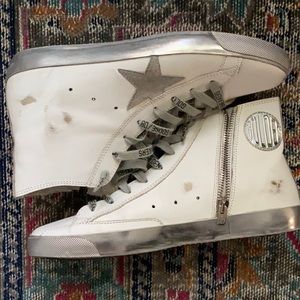 Golden Goose Francy white and silver